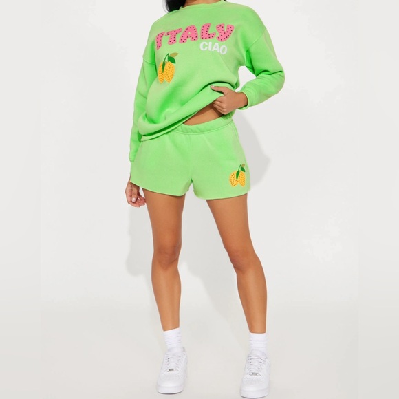 Italy Sweat Short Set - Picture 2 of 3